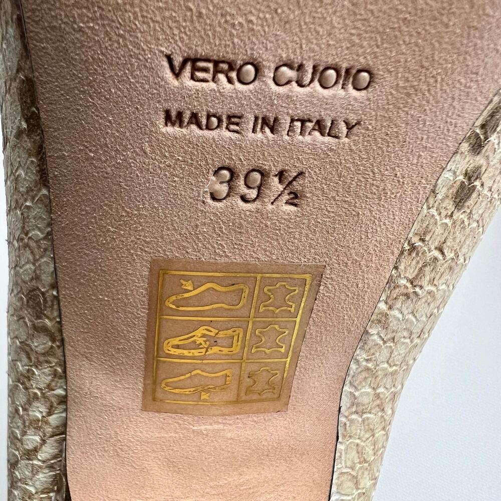 PARIS TEXAS Animal Print Embossed Leather Ankle Boots EU 39.5 US 9.5 Neutral NWT - Picture 8 of 13